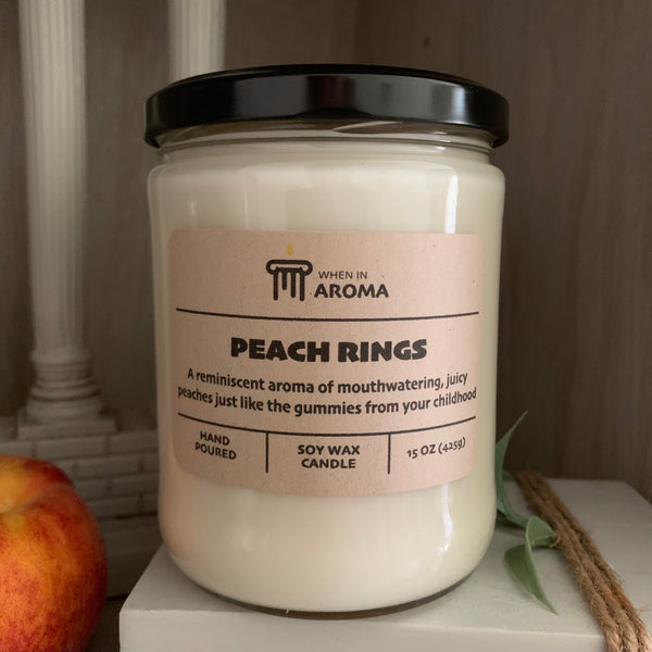 Peach Rings Soy Candle - Main Image