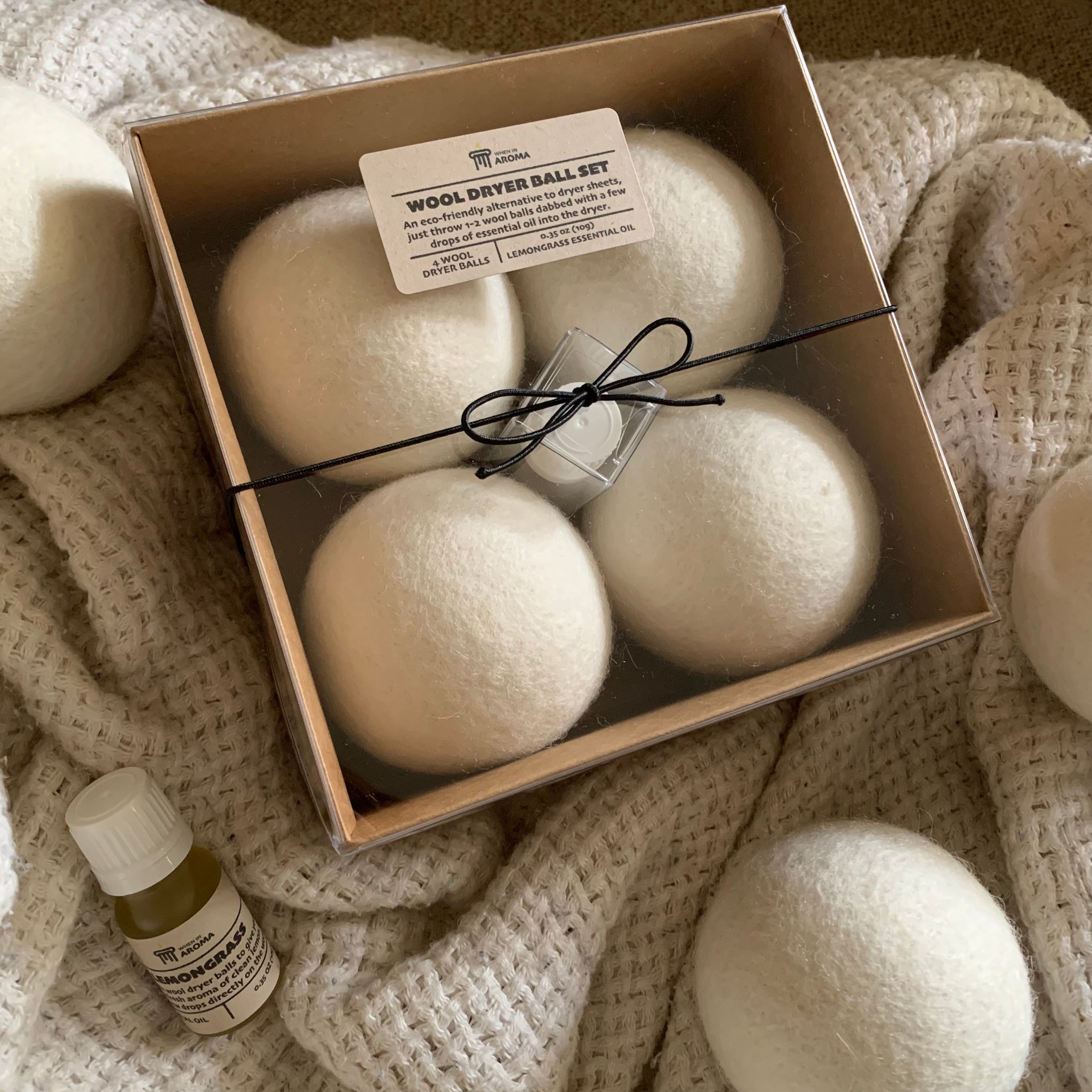 how to make scented wool dryer balls