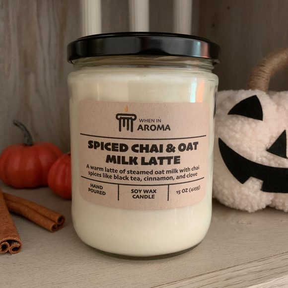 Spiced Chai & Oat Milk Latte Soy Candle