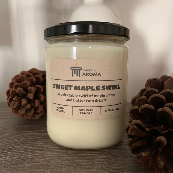 Sweet Maple Swirl Soy Candle (Previously Hot Maple Toddy)