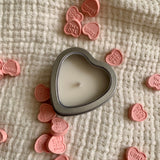 Heart shaped mini candle