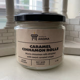 Caramel cinnamon rolls 11 oz soy candle