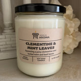 Clementine & Mint Leaves Soy Candle