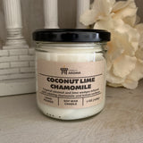 Coconut Lime Chamomile Soy Candle