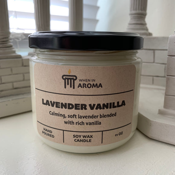 11 oz Lavender Vanilla Soy Candle