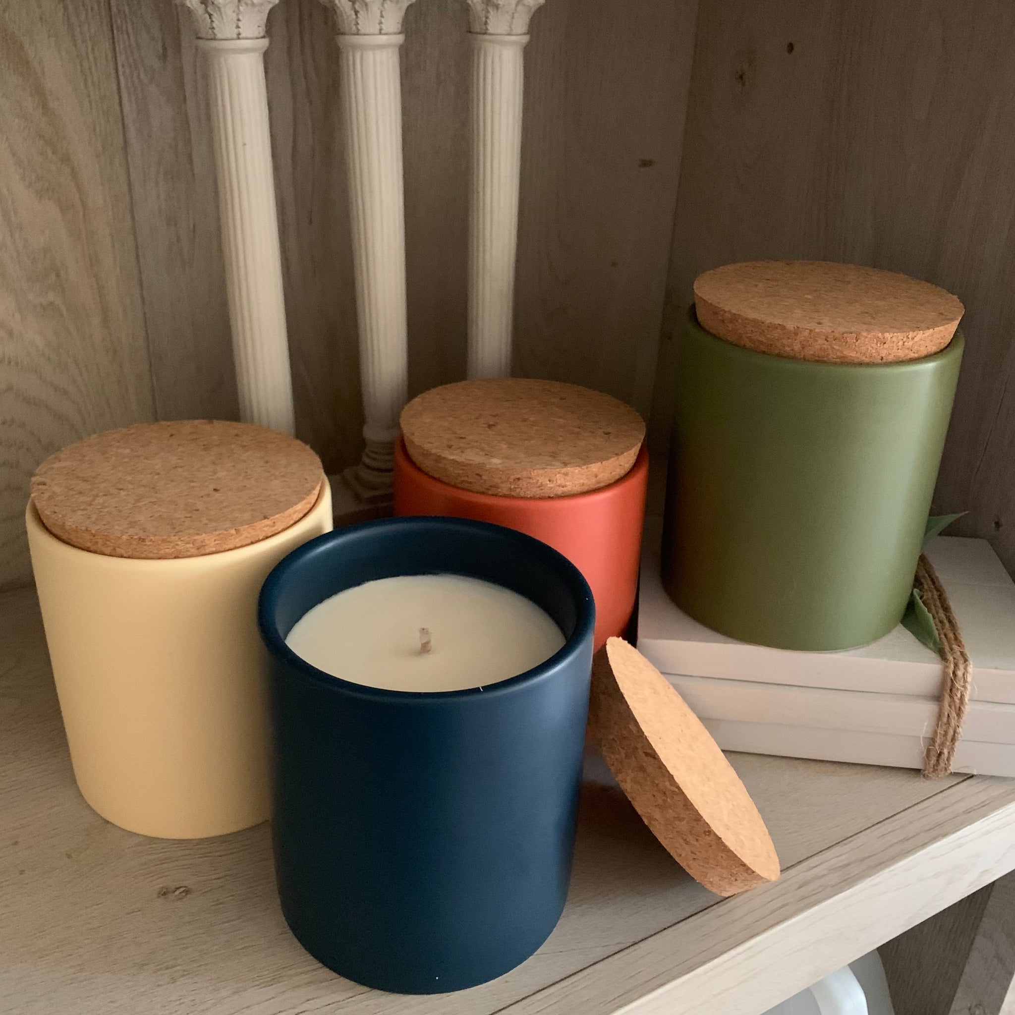 Denim Ceramic Jar Soy Candle – When In Aroma