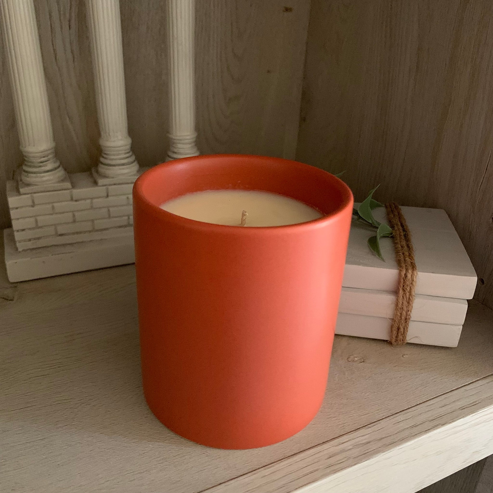 CandleScience Burnt Sienna Modern Ceramic Tumbler | Wholesale Ceramic Candle Container 1 PC Box