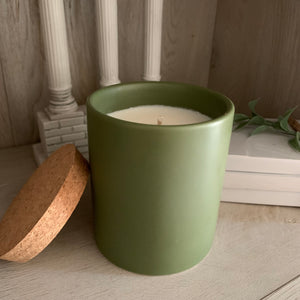 "Sage" Ceramic Jar Soy Candle