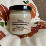 Warm Mulled Cider soy wax candle 4 oz