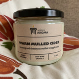 Warm Mulled Cider soy wax candle 11 oz