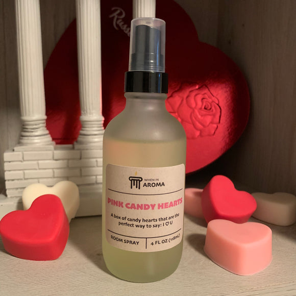 Pink Candy Hearts Room Spray