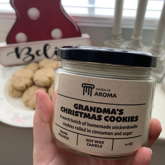 Grandma's christmas cookies soy candle