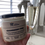 Cranberry scented soy candle