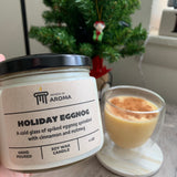Eggnog scented soy candle