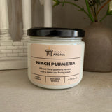 Peach Plumeria Soy Candle