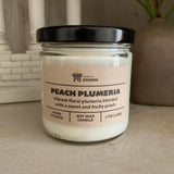 Peach Plumeria Soy Candle