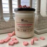 Pink Candy Hearts 15 oz soy candle